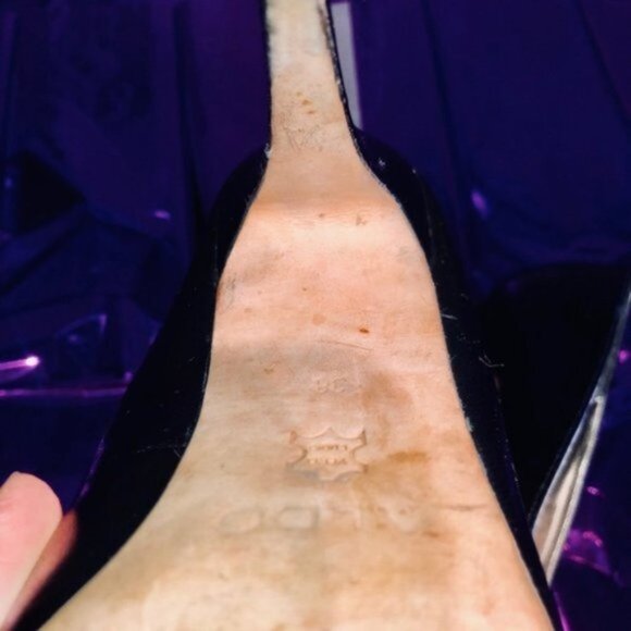 Aldo Genuine Leather Classic Black Stilettos- Euro38 = 7-7.5US​ fit - Picture 13 of 16